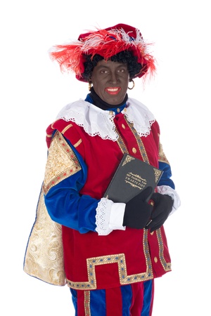 Zwarte Piet is a character, part of a  Dutch tradition called  Sinterklaas , which is celebrated at December the fifth の写真素材