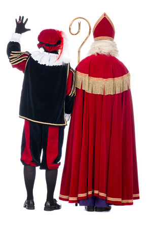 Zwarte Piet (Black Pete) is a character, part of a  Dutch tradition called "Sinterklaas", which is celebrated at December the fifth.の写真素材