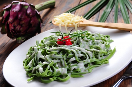 Green Pastaの写真素材