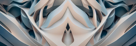 Abstract organic background. Cinematic light. 3D illustration. Backdrop use.の写真素材