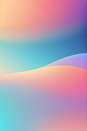 Gradient wallpaper for cell phone screens. Multicolored. Generative AI.の写真素材