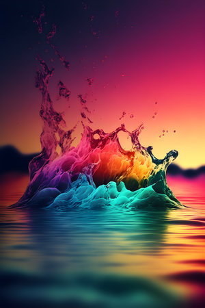 Wallpaper screensaver for cell phone. Multicolored.の写真素材