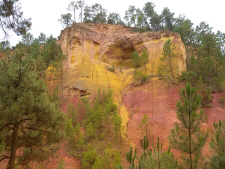Quarry ocher at Roussillon Village Provence France