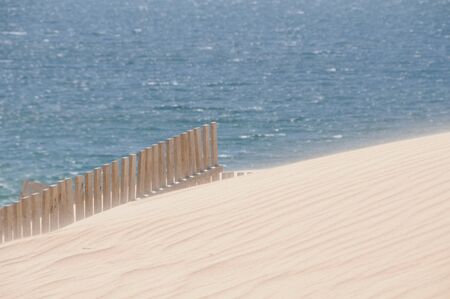 Great dunes of the Valdevaqueros beaches of Tarifa in Cádiz Spainの写真素材