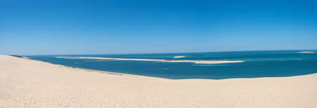 Panoramic view of dune of Pilat Arcachon Bordeaux Franceの写真素材