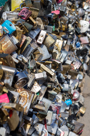big collection of locksの写真素材