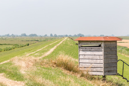 lookout in the fieldの写真素材