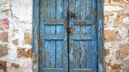 Aigina, Island Greece - the Abandoned houseの写真素材