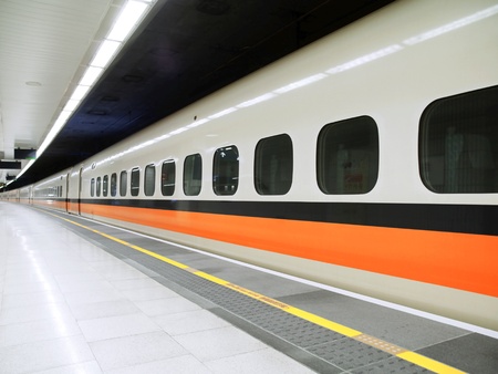 High speed railway stationのeditorial素材