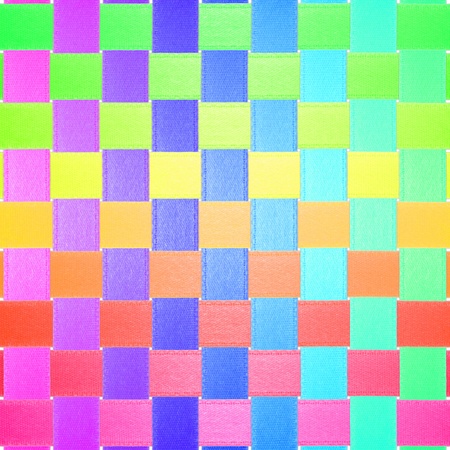 Colorful interlaced gift ribbonの写真素材