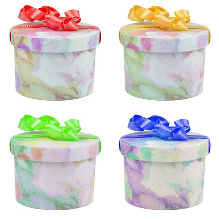 Colorful gift boxの写真素材
