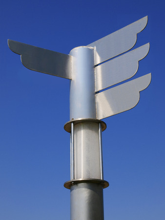 Blank metal direction signpostの写真素材