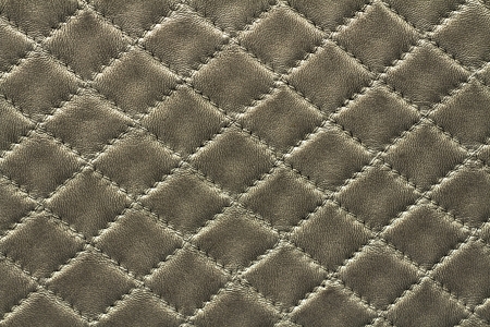 Silver leather background rhombus patternの写真素材