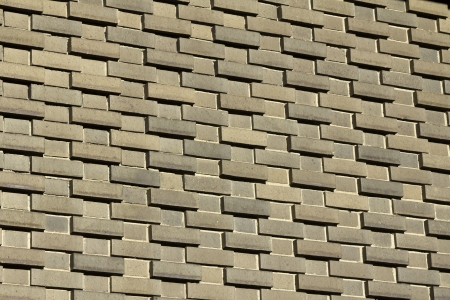 Brown modern brick wall patternの写真素材