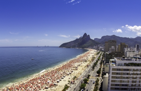 Sunny day on Ipanema Beachの写真素材