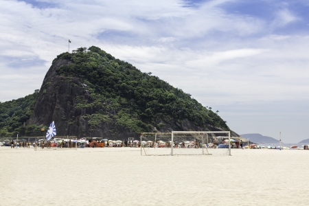 Copacabana Beach in Rio de Janeiro, Brazilの写真素材