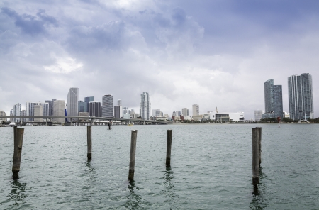 Miami skyline, South Floridaの写真素材