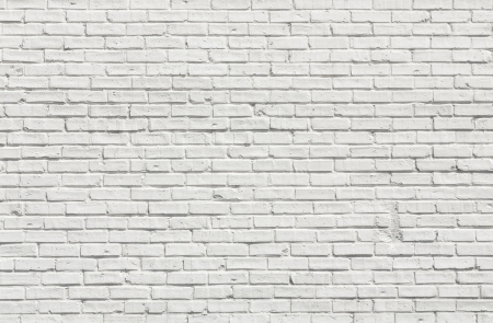 Whit brick wall for background or textureの写真素材