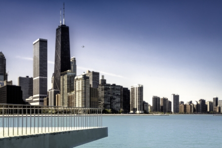 Downtown of Chicago, Magnicifent Mileの写真素材