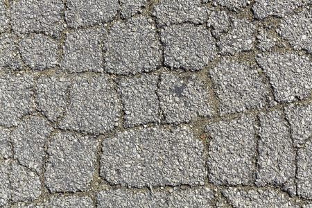 Asphalt road with cracks  Background textureの写真素材