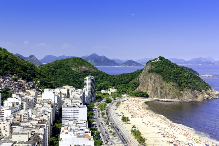 Copacabana beach on sunny hot day, Rio de Janeiroの写真素材