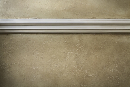 Wall with white moldingの写真素材