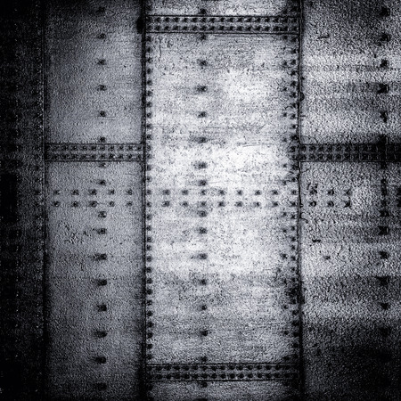 Grunge metal wall as background or texture