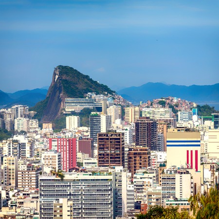 Rio de Janeiro aerial view, Brazilの写真素材