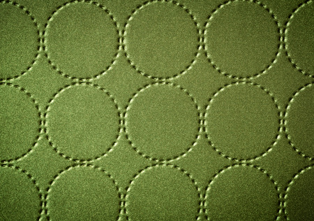 Background of textile texture with circle pattern decorationの写真素材