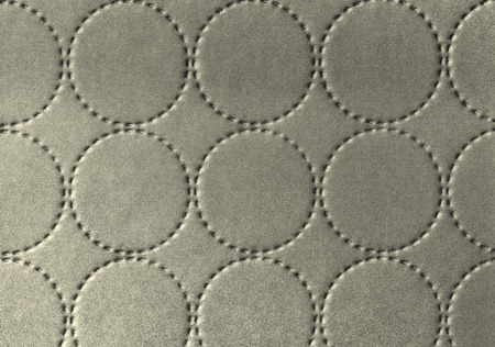 Background of textile texture with circle pattern decorationの写真素材