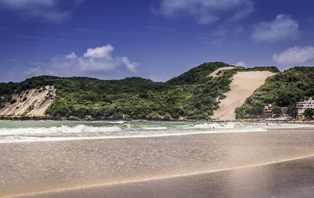 Ponta Negra dunes beach in Natal city,  Brazilの写真素材