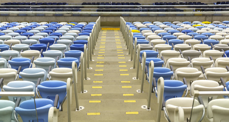 Entrance to empty sector at Maracana football stadium in Rio de Janeiro,Brazilの写真素材