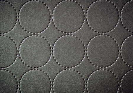 Background of textile texture with circle pattern decorationの写真素材