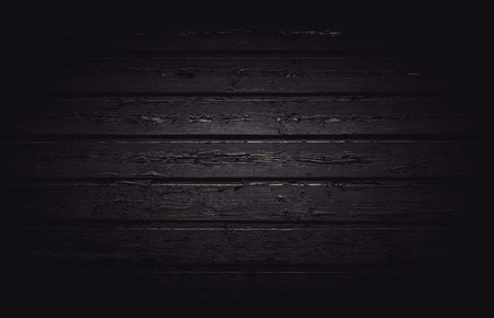 Horizontal dark wooden plank patternの写真素材