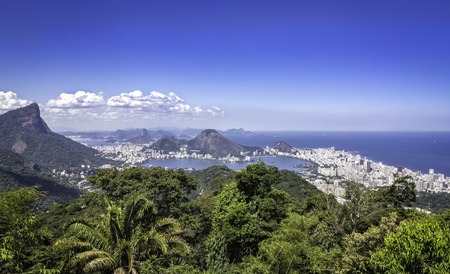 Panorama of Rio de Janeiro ,Brazilの写真素材