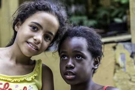 Children in Favela, Rio de Janeiro, Brazilのeditorial素材