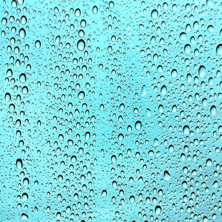 Drops of water on the glassの写真素材