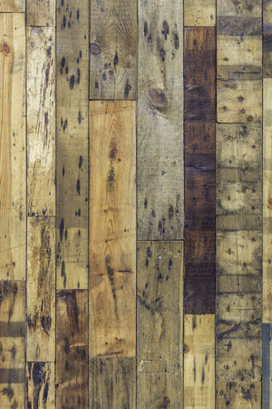 Wooden floor background with nailsの写真素材