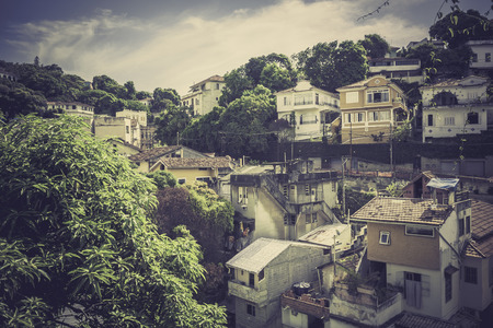 Typical buildings in old part of Rio de Janeiro, Brazilの写真素材