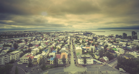 Reykjavik panorama, Icelandの写真素材