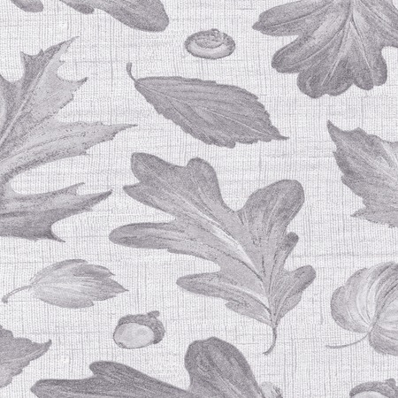 Autumn leaves on textured paperの写真素材