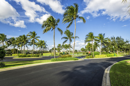 Gated community condominiums in South Floridaの写真素材
