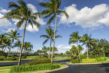 Gated community condominiums in South Floridaの写真素材