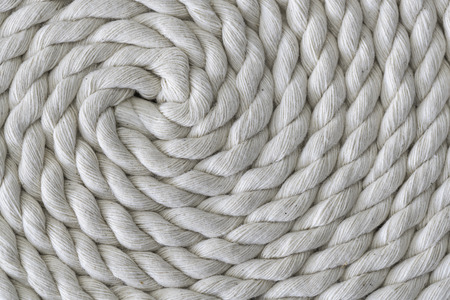 Roll of rough rope. Rope folded helixの写真素材