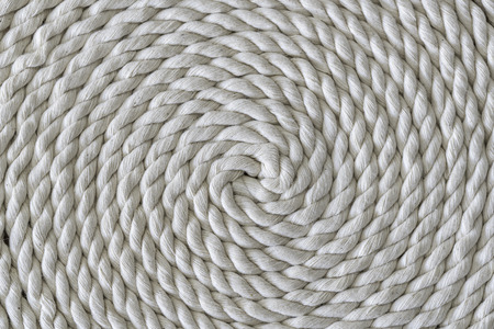 Roll of rough rope. Rope folded helixの写真素材