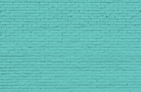 Turquoise brick wall for background or texturereの写真素材