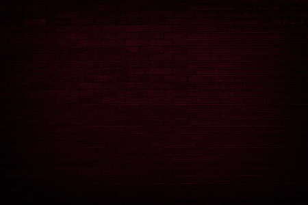 Dark red brick wall for backgroundの写真素材