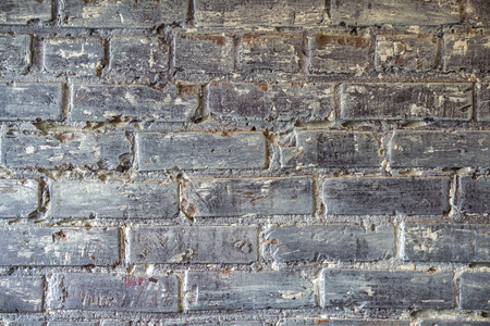 Brick old painted wall, vintage colorsの写真素材