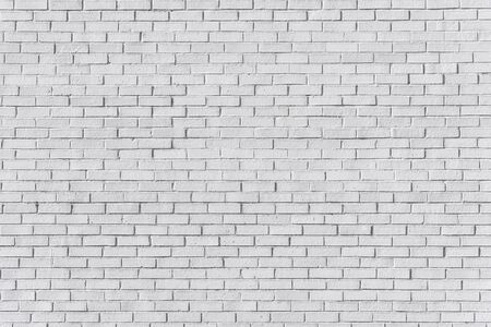 White painted brick wall for  texture or backgroundの写真素材