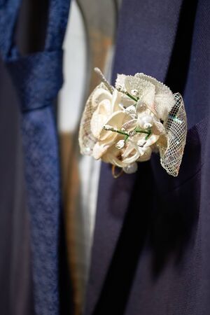 Boutonniere on a man s suit